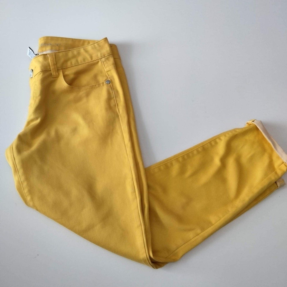 Celebrity Pink Women's Skinny Pants Yellow Size 5-